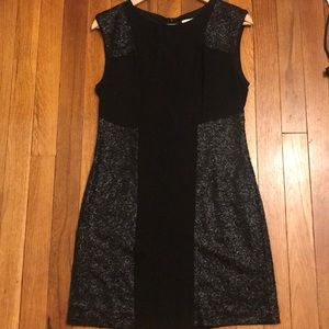 Black matte sequin dress